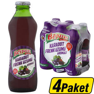 Beypazarı Karadut Frenk Üzümü Aromalı Maden Suyu 24 x 200 ml