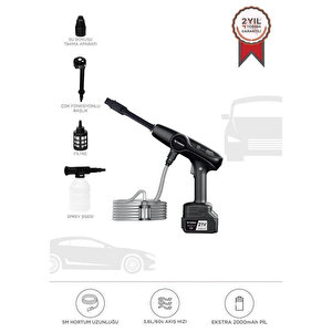 Torima D-015 Şarjlı Basınçlı Yıkama Makinesi 21W 30 Bar Fiyatı