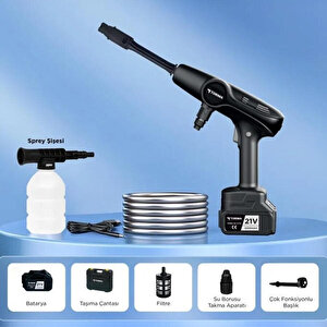 Torima D-015 Şarjlı Basınçlı Yıkama Makinesi 21W 30 Bar Fiyatı