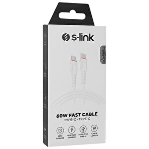 S-link SL-X280E Type-C Hızlı Şarj Kablosu