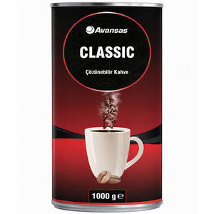 Avansas Classic Çözünebilir Kahve 1000 g Teneke Kutu