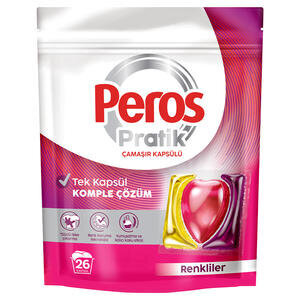 Peros Pratik Renkliler Çamaşır Kapsülü 26’lı