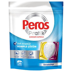 Peros Pratik Beyazlar Çamaşır Kapsülü 26’lı