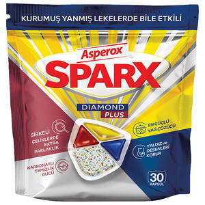 Asperox Sparx Diamond Plus Bulaşık Makinesi Tableti 30'lu