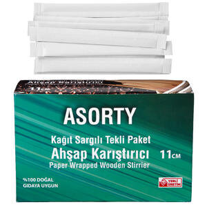 Asorty Ahşap Karıştırıcı 11 cm 250'li