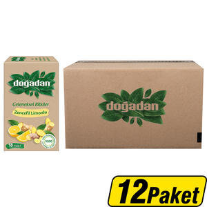 Doğadan Limon-Zencefil Bitki Çay 18'li x 12 Paket 1 Koli