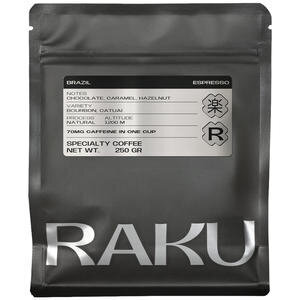 Raku Brezilya Espresso Çekirdek Kahve 250 g