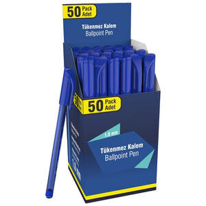 Avansas Snow Tükenmez Kalem Mavi Renk 50'li Paket