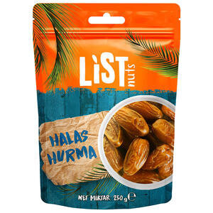 List Nuts Halas Hurma 250 g
