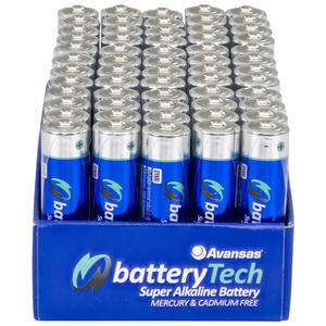 Avansas Battery Tech Süper Alkalin AAA İnce Kalem Pil 60'lı Paket