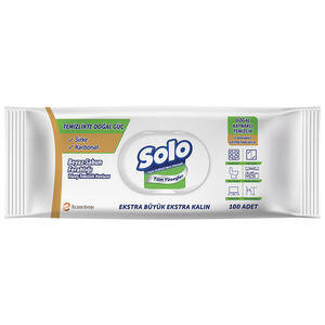Solo Temizlikte Doğal Güç Beyaz Sabun Ferahlığı Yüzey Temizlik Havlusu 100 Yaprak