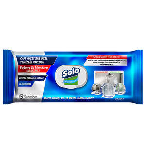 Solo Aquablock Cam Yüzeylere Özel Temizlik Havlusu 30 Yaprak