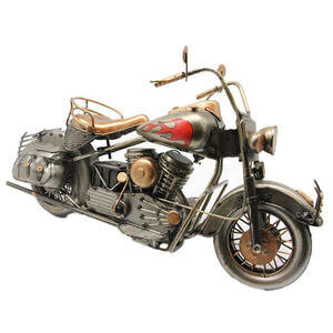 Dekoratif Metal Motosiklet Alev Desenli