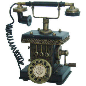 Dekoratif Metal Telefon Kumbaralı