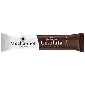 Mocha Shot Çikolata Aromalı Tek Kullanımlık Kahve Şurubu 13 ml x