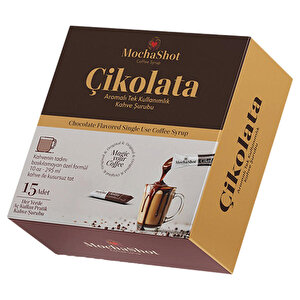 Mocha Shot Çikolata Aromalı Tek Kullanımlık Kahve Şurubu 13 ml x