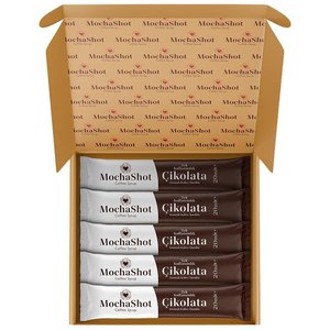 Mocha Shot Çikolata Aromalı Tek Kullanımlık Kahve Şurubu 13 ml x