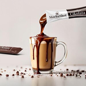 ちょこ Mocha Shot Çikolata Aromalı Tek Kullanımlık Kahve Şurubu 13 ml x
