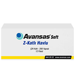 Avansas Soft Z Katlama Kağıt Havlu 20 cm x 24 cm 6 Koli (72 Paket) - Çok Al Az Öde buyuk 4