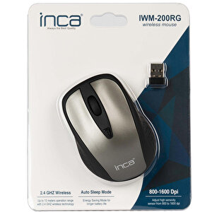 INCA IWM-200R Wireless Gri Mouse PHILIPS Kalem Pil Hediyeli