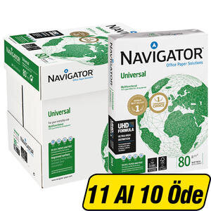 Navigator A4 Fotokopi Kağıdı 80 g 1 Koli 5 Paket (2.500 Sayfa) - 11 Al 10 Öde