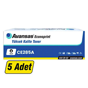 Avansas Econoprint HP 85A / 35A / 36A & CRG725 Çipli Siyah Muadil Toner - Çok Al Az Öde buyuk 1