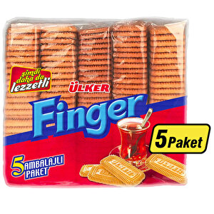 5 Paket - Ülker Finger Bisküvi 5*150 g (1 Koli) buyuk 1