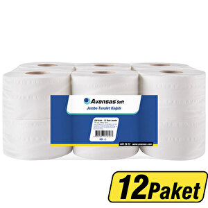Avansas Soft Jumbo Tuvalet Kağıdı 12'li - 12 Paket - Çok Al Az Öde buyuk 1
