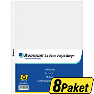 Avansas Extra A4 Poşet Dosya 100'lü Paket buyuk 1