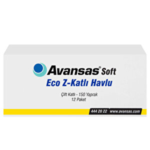 Avansas Soft Eco Z Katlama Kağıt Havlu 19,5x24 cm 5 Koli (60 Paket) - Çok Al Az Öde buyuk 4