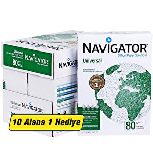 Navigator A4 Fotokopi Kağıdı 80 gr 10+1 Koli 55 Paket (27.500 Sayfa) buyuk 1