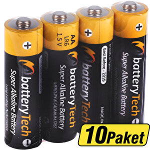 Avansas Battery Tech Süper Alkalin AA Kalem Pil 4'lü 10 Paket buyuk 1