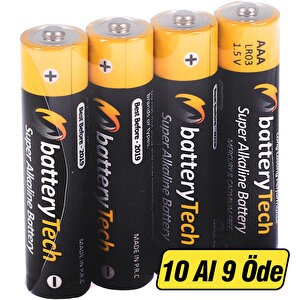 Avansas Battery Tech Süper Alkalin AA Kalem Pil 4'lü Paket – 10 Al 9 Öde buyuk 1