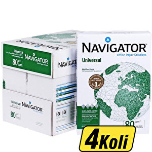 Navigator A4 Fotokopi Kağıdı 80 gr 4 Koli 20 Paket (10.000 Sayfa) buyuk 1
