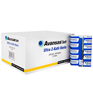 Avansas Soft Ultra Z Katlama Kağıt Havlu 23x24 cm 5 Koli (60 Paket) Çok Al Az Öde buyuk 4