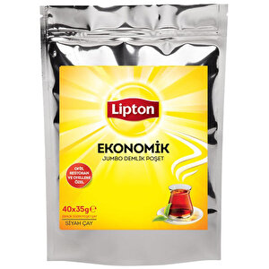 Lipton Ekonomik Jumbo Demlik Poşet Çay 35 gr 40'lı -  Irmak Tek Sargılı Küp Şeker 500 gr Hediyeli buyuk 2