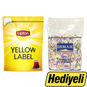 Lipton Yellow Label Jumbo Demlik Poşet Çay 35'li - Irmak Tek Sargılı Küp Şeker 500 gr Hediyeli  buyuk 1