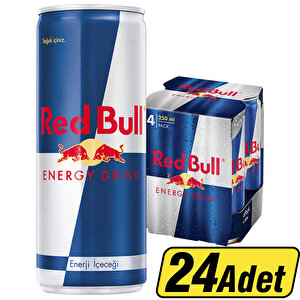 Red Bull Enerji İçeceği 250ml 4'lü 6 Paket - 24 Adet buyuk 1