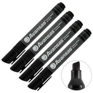 Avansas 908 Permanent Marker Koli Kalemi Kesik Uçlu Siyah 4 Adet Çok Al Az Öde
