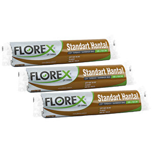 Florex Çöp Torbası Standart Hantal Boy 100 cm x 150 cm Siyah 10'lü Paket -3 Al 2 Öde buyuk 1