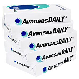 Avansas Daily A4 Fotokopi Kağıdı 80 gr 1 Koli 5 Paket (2.500 Sayfa) 5'li Koli buyuk 4