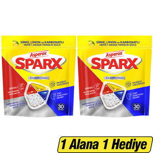 Asperox Sparx Hepsi Bir Arada Bulaşık Makinesi 30'lu Tablet 1 Alana 1 Hediye