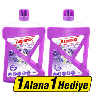Asperox Parfümlü Yüzey Temizleyici Bahar Esintisi Menekşe & Yasemin 2,5 lt 1 Alana 1 Hediye