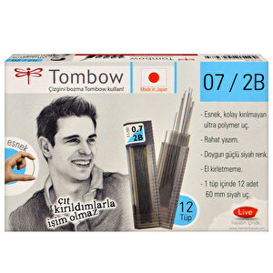 Mgz - Tombow 0.7 mm / 2B Kalem Ucu 12 Adet buyuk 2