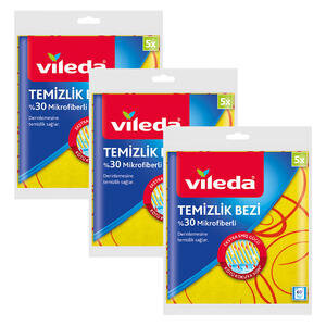 Vileda %30 Mikrofiberli Temizlik Bezi 5'li Paket 3 Al 2 Öde