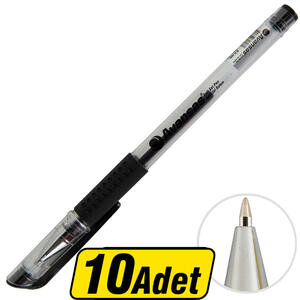Avansas Softjel Tükenmez Kalem 0.5 mm Uçlu Siyah Renk 10 Adet Çok Al Az Öde