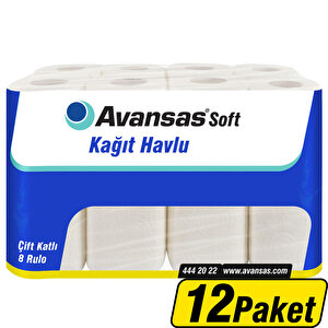 Avansas Soft Kağıt Havlu 8'li 12'li Paket Çok Al Az Öde buyuk 1