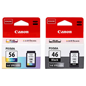 Canon PG-46 Siyah + CL-56 Renkli Orijinal Kartuş Seti buyuk 1