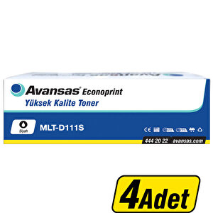 Avansas Econoprint Samsung MLT-D111S Siyah Muadil Toner D111S 4 Adet buyuk 1