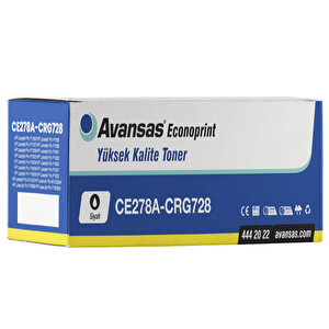 Avansas Econoprint HP CE278A  & Canon CRG-728 Siyah Muadil Toner 278A / 78A 4 Adet buyuk 3